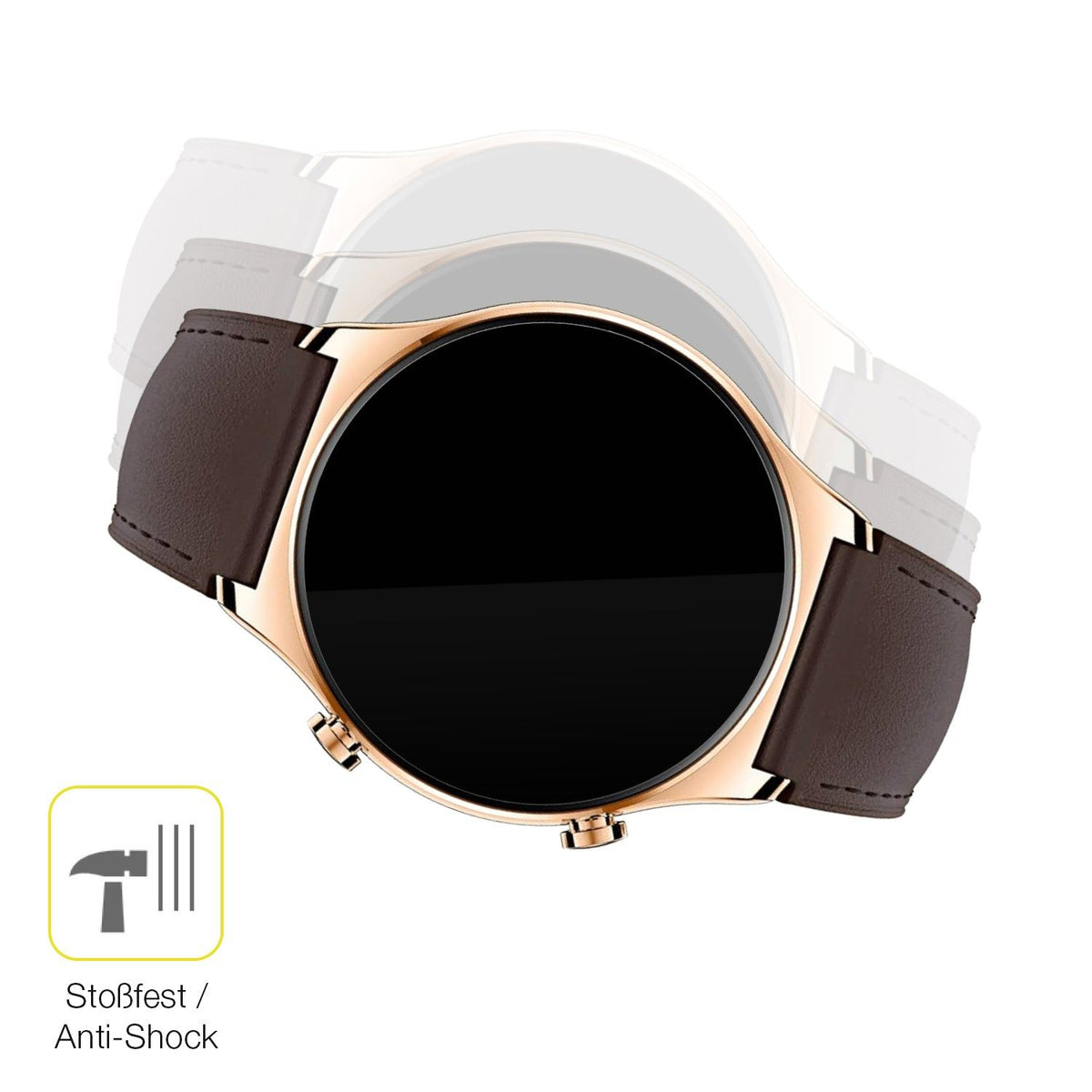 2x 3D Full Cover Schutzfolie für Honor Watch GS 3