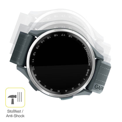 2x 3D Full Cover Schutzfolie für Garmin Approach S44