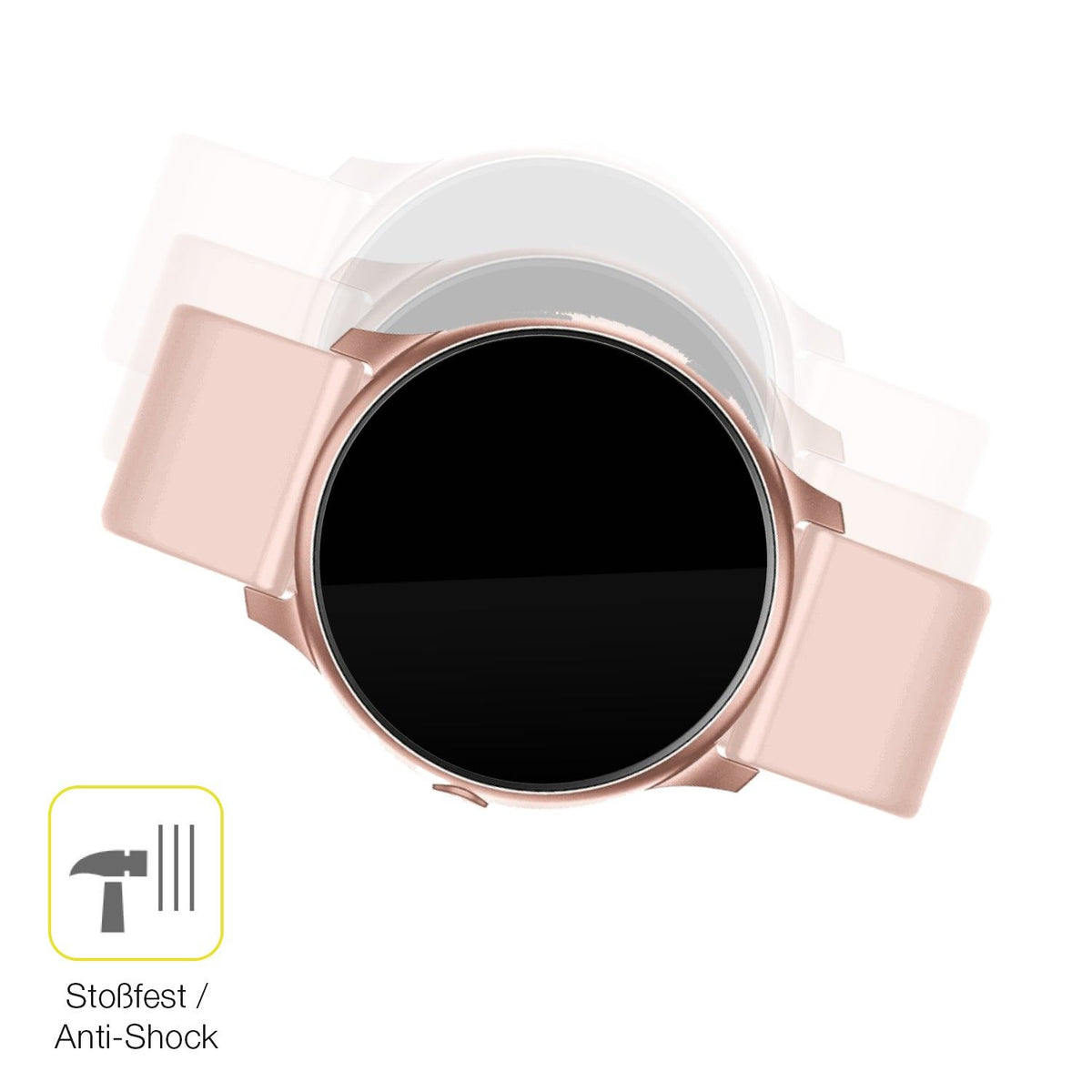 2x 3D Full Cover Schutzfolie für Maxcom Fit FW32 Neon Smartwatch