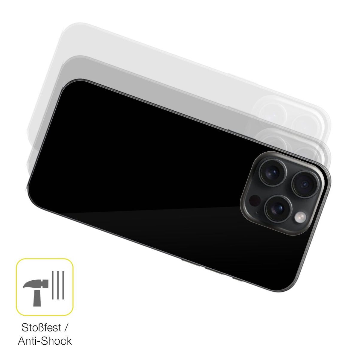 2x 3D Full Cover Schutzfolie für Apple iPhone 16 Pro Rückseite