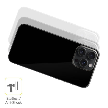 2x 3D Full Cover Schutzfolie für Apple iPhone 16 Pro Rückseite