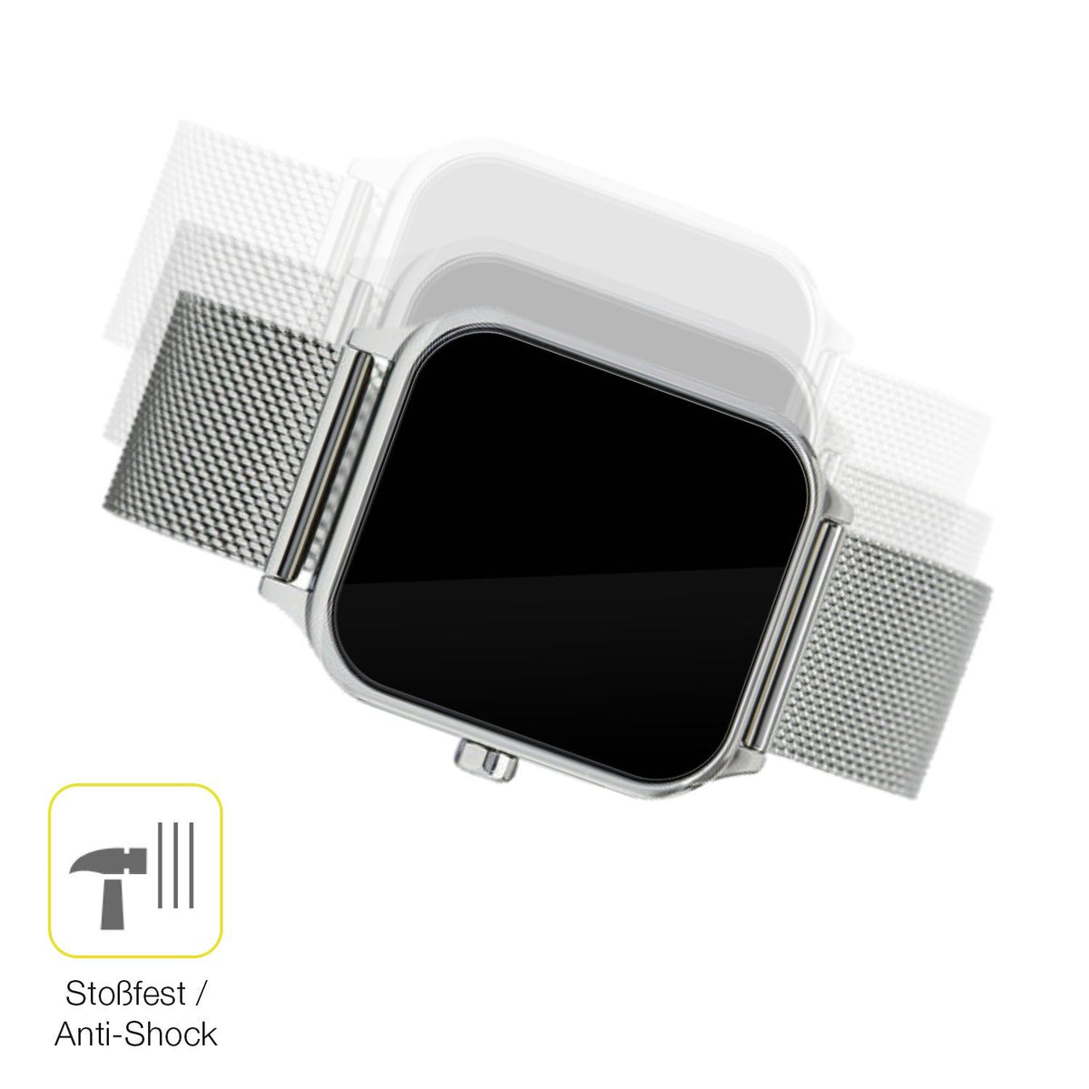 2x 3D Full Cover Schutzfolie für Casio MTP-M305M