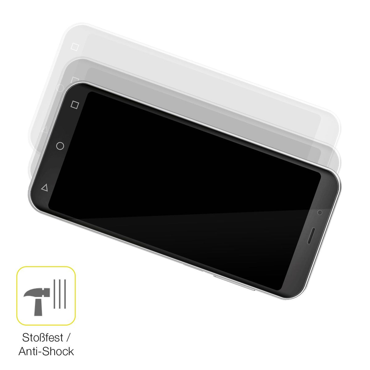 2x 3D Full Cover Schutzfolie für Emporia Smart.4