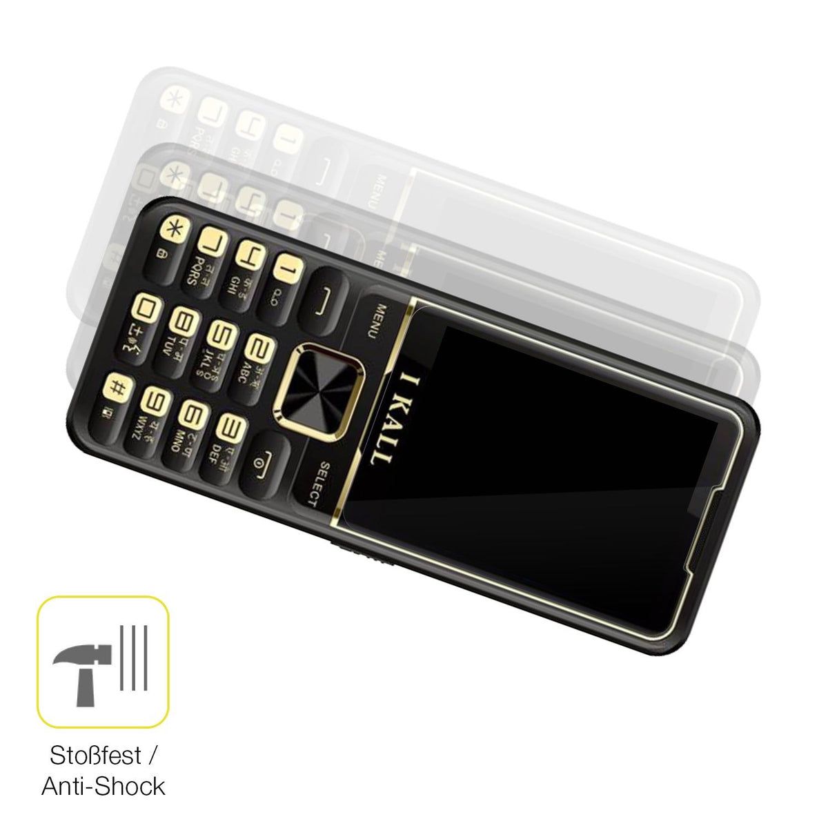 2x 3D Full Cover Schutzfolie für iKall K99 Pro