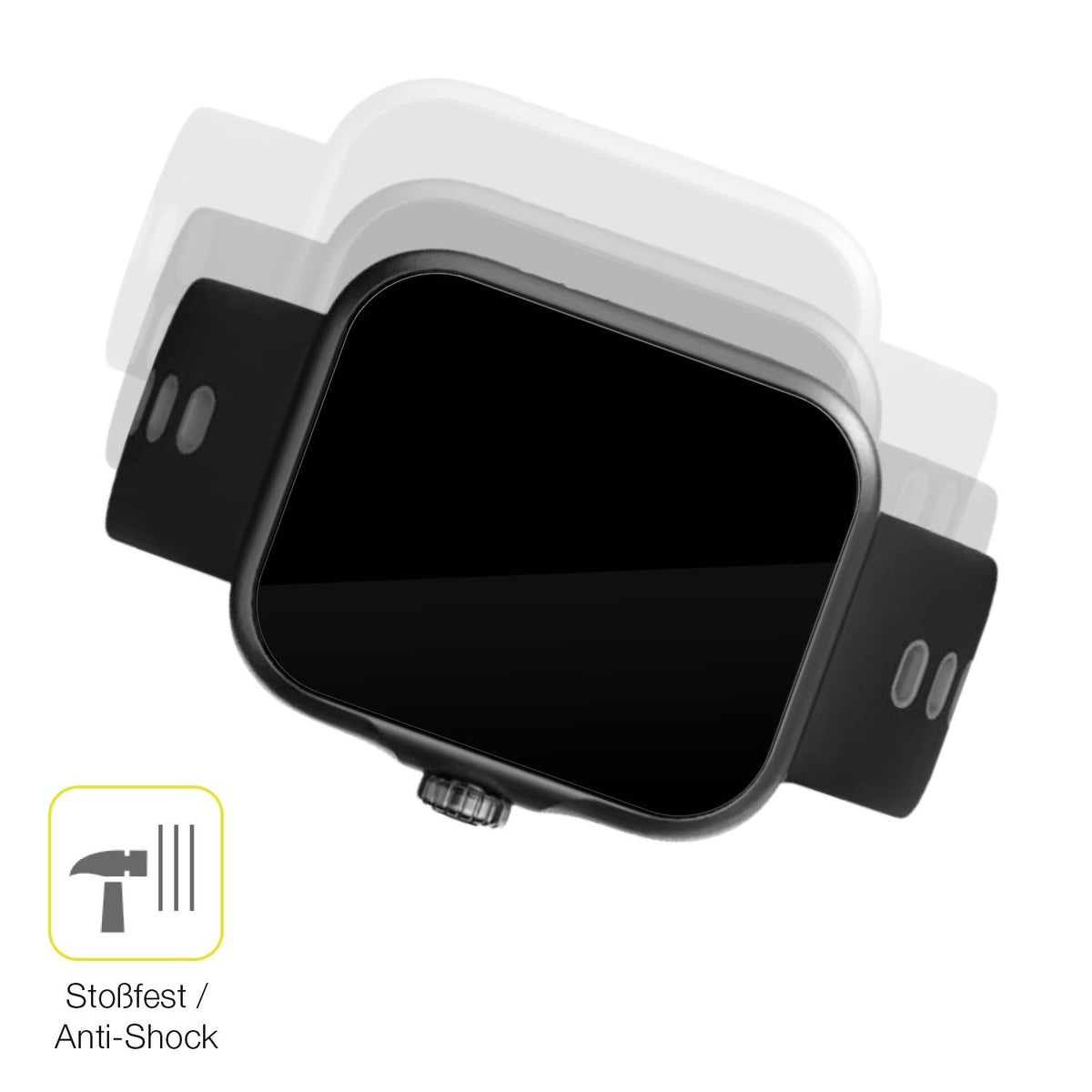 2x 3D Full Cover Schutzfolie für CW Watch S1