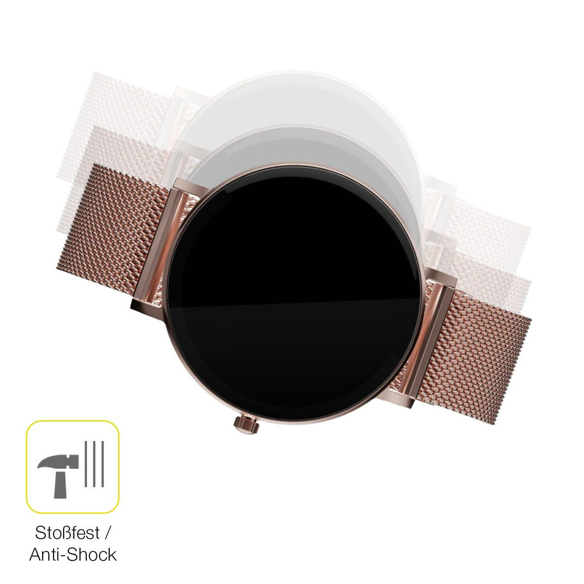 2x 3D Full Cover Schutzfolie für ZenWatch Venice Pro