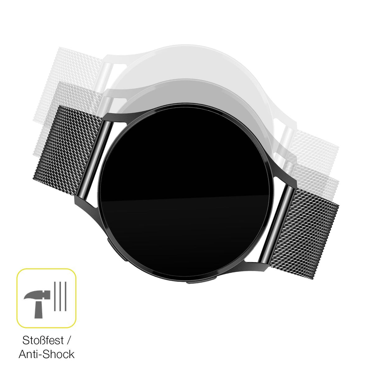 2x 3D Full Cover Schutzfolie für Levowatch Edgy