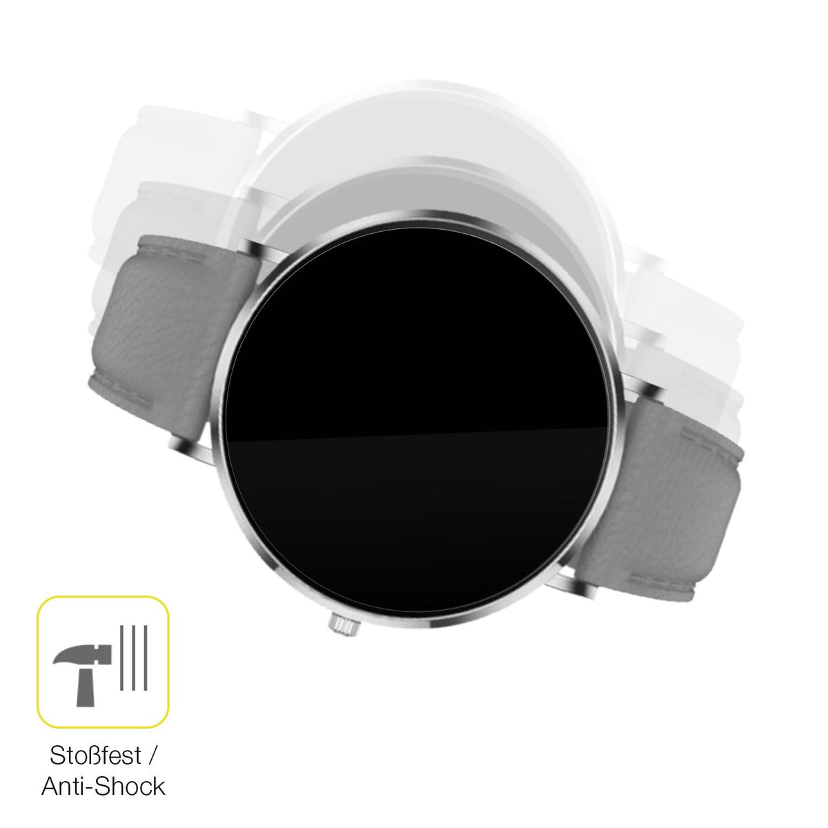 2x 3D Full Cover Schutzfolie für Pireware Slim Smartwatch