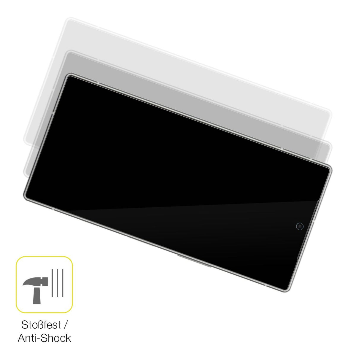 2x 3D Full Cover Schutzfolie für Sharp Aquos R10