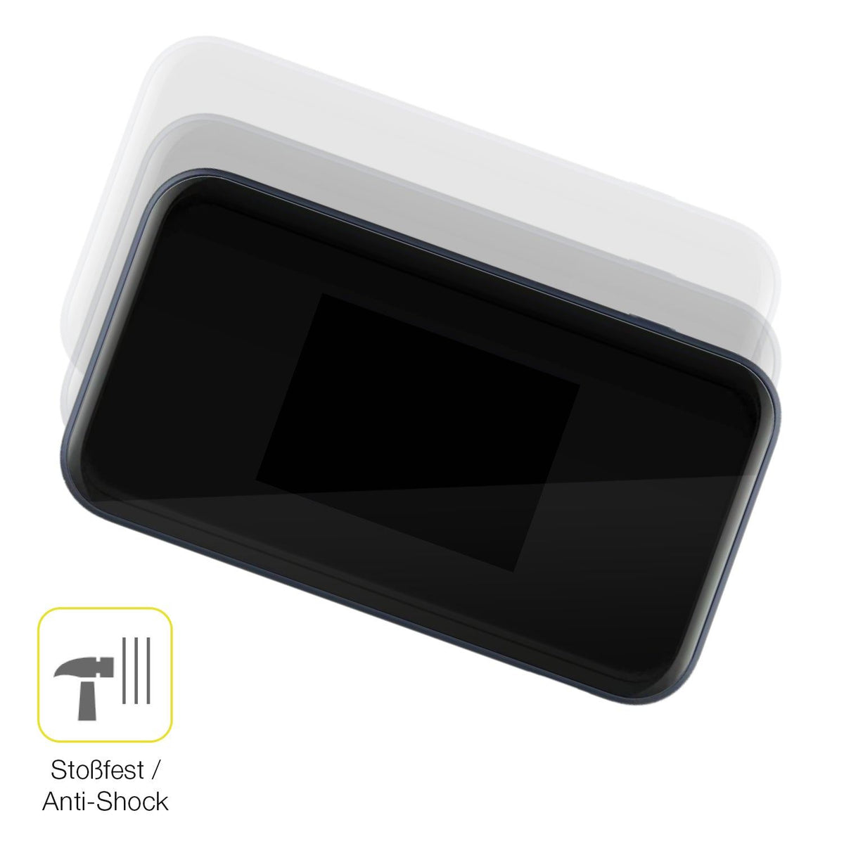 2x 3D Full Cover Schutzfolie für ZTE MU5002