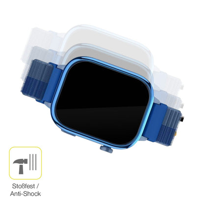 2x 3D Full Cover Schutzfolie für Sanorum T40 4G Smartwatch