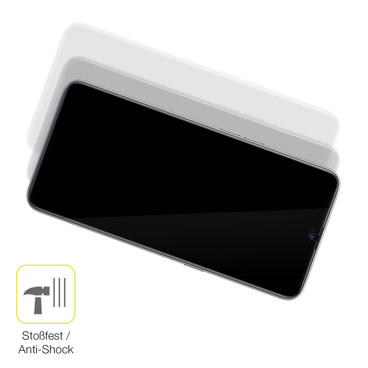 2x 3D Full Cover Schutzfolie für Oppo Realme XT