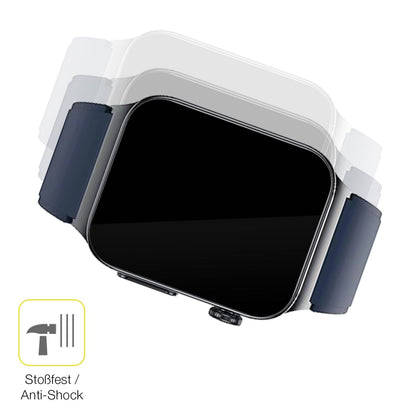 2x 3D Full Cover Schutzfolie für Watchmark Cardio One