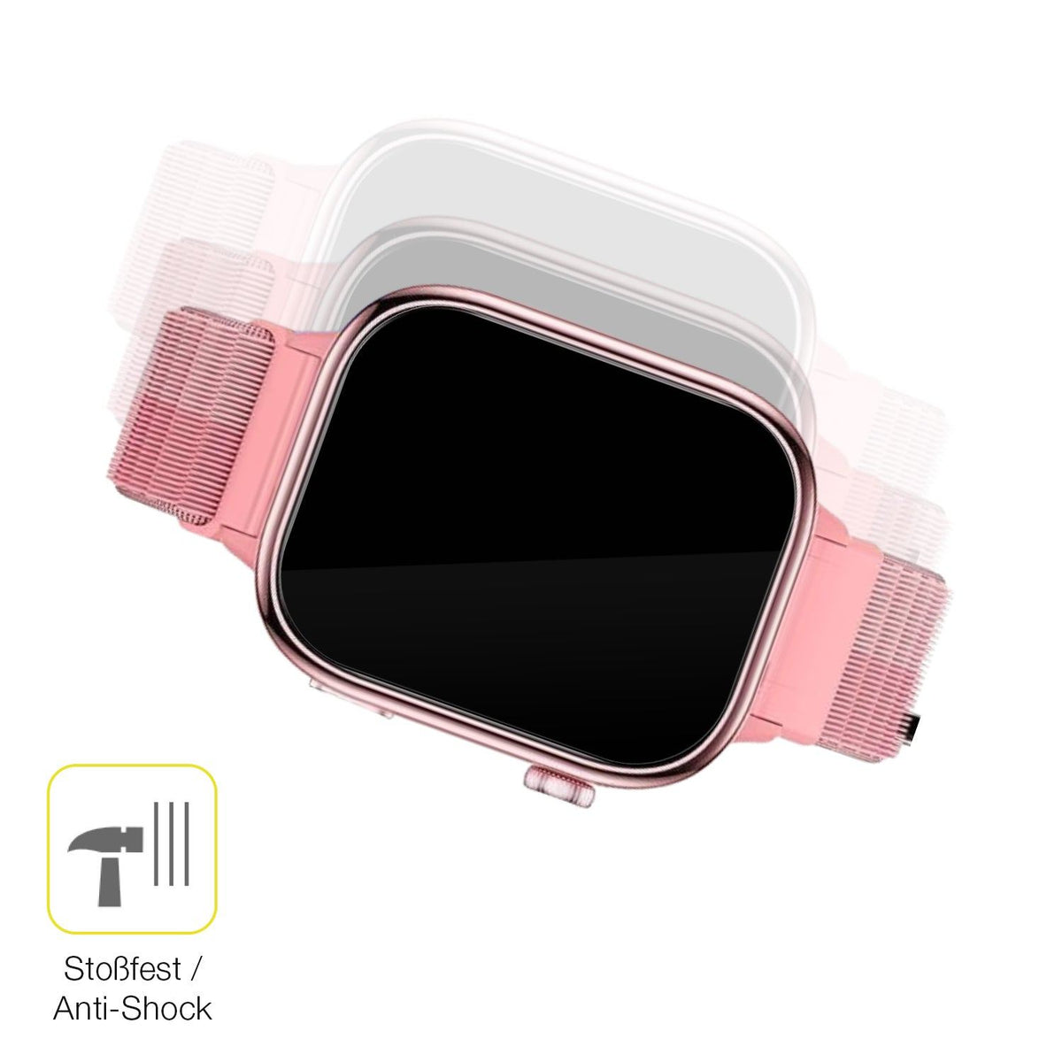 2x 3D Full Cover Schutzfolie für JoJoego Smartwatch Kinder