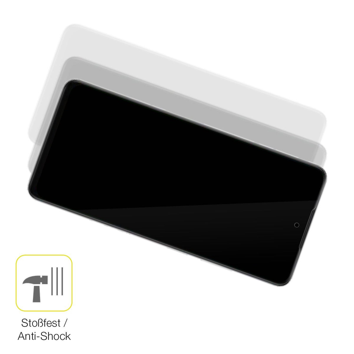 2x 3D Full Cover Schutzfolie für Oppo A5 4G