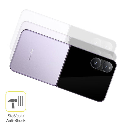 2x 3D Full Cover Schutzfolie für Xiaomi Mix Flip 2 Außenseite