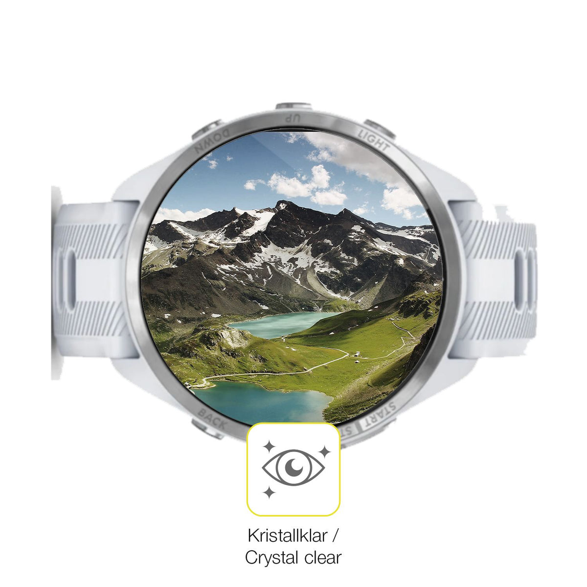 2x 3D Full Cover Schutzfolie für Garmin Forerunner 975