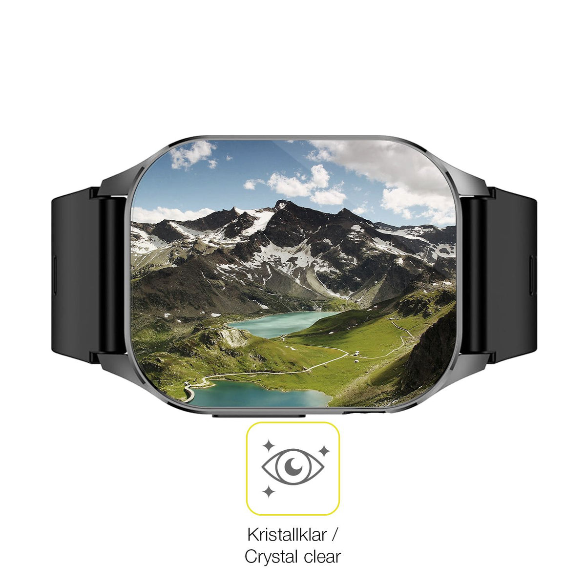 2x 3D Full Cover Schutzfolie für Knauermann Pro 3 eckig
