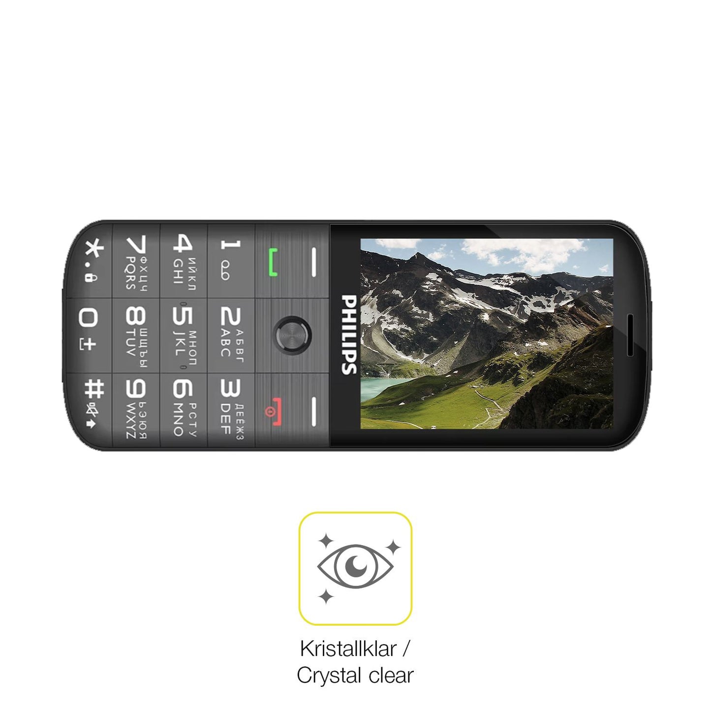 2x 3D Full Cover Schutzfolie für Philips Xenium E227