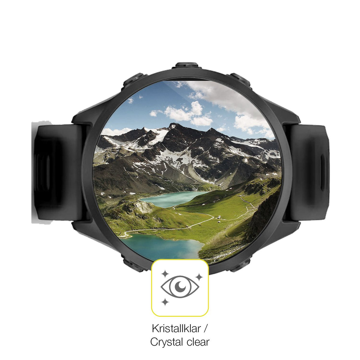 2x 3D Full Cover Schutzfolie für Garmin Forerunner 570 47mm