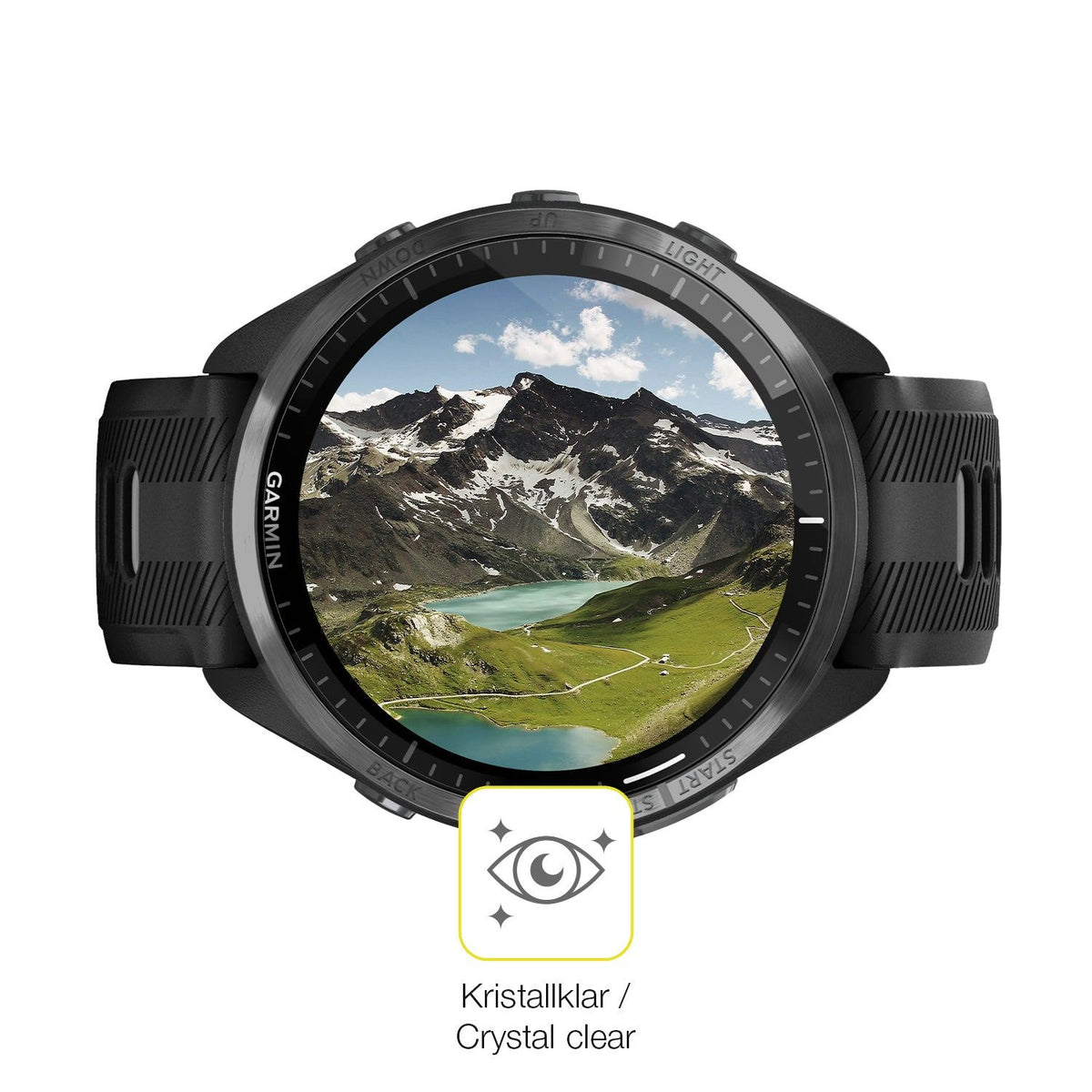 2x 3D Full Cover Schutzfolie für Garmin Forerunner 965