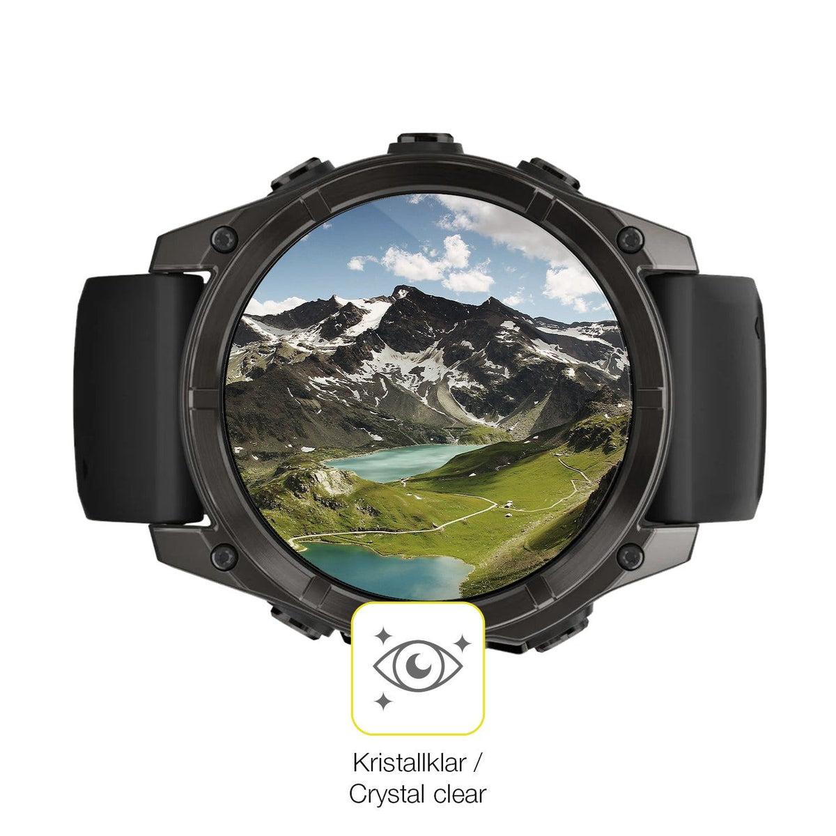 2x 3D Full Cover Schutzfolie für Garmin Fenix 8 47mm