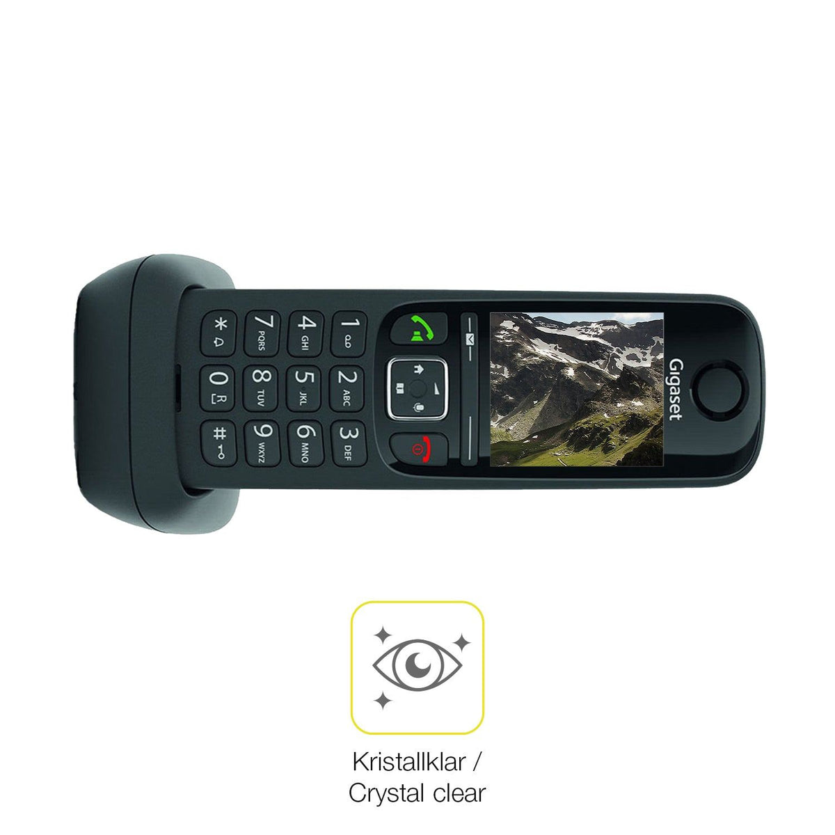 2x 3D Full Cover Schutzfolie für Gigaset AS690 DECT Telefon