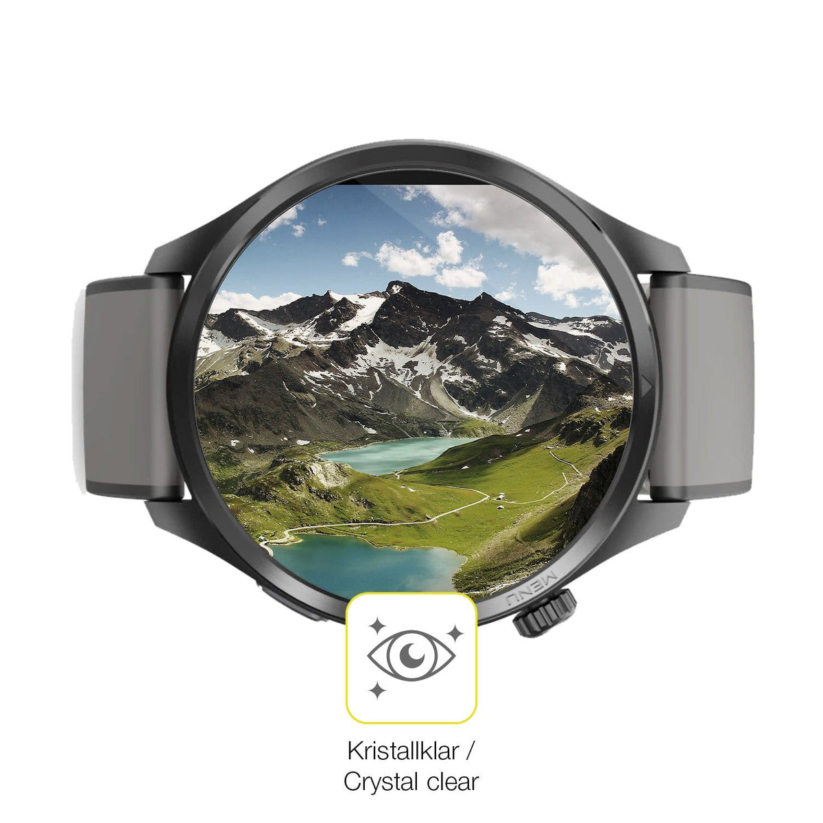 2x 3D Full Cover Schutzfolie für Hama 9000 Smartwatch