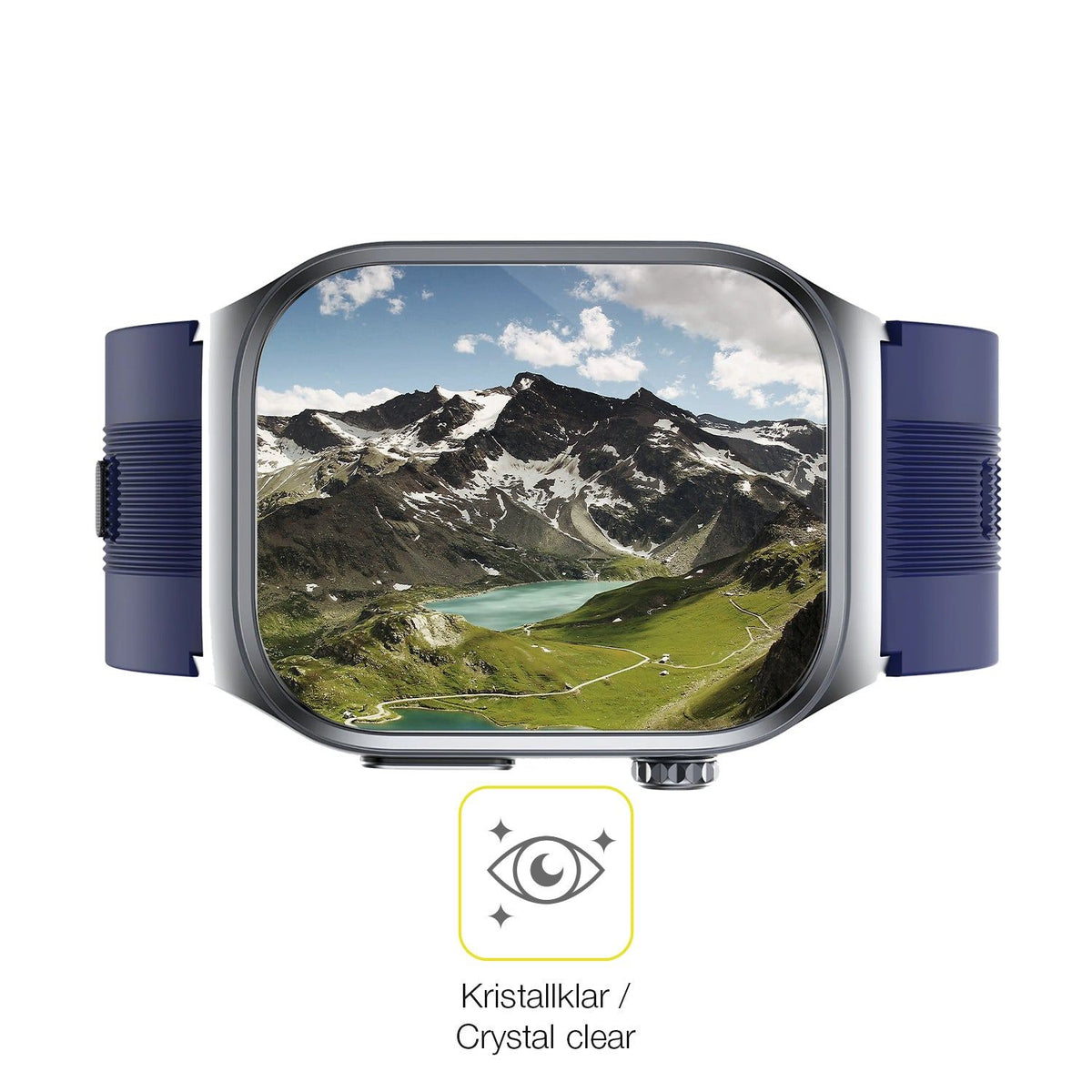2x 3D Full Cover Schutzfolie für Kardena Care Air 3 eckig
