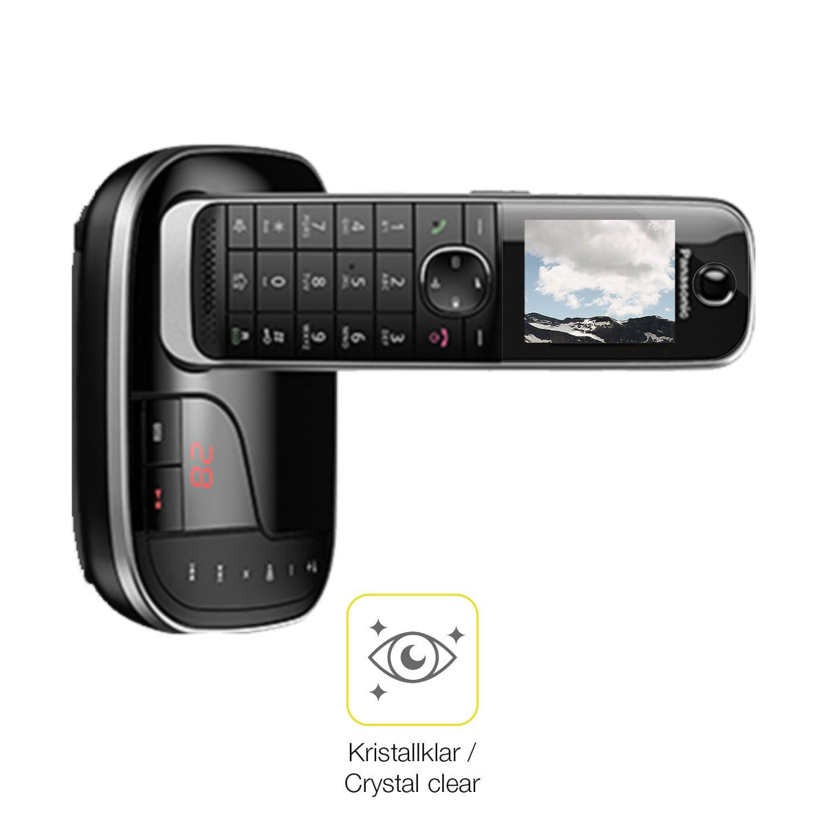 2x 3D Full Cover Schutzfolie für Panasonic KX-TGJ320