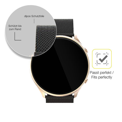 2x 3D Full Cover Schutzfolie für SLOKSFil S51 Smartwatch
