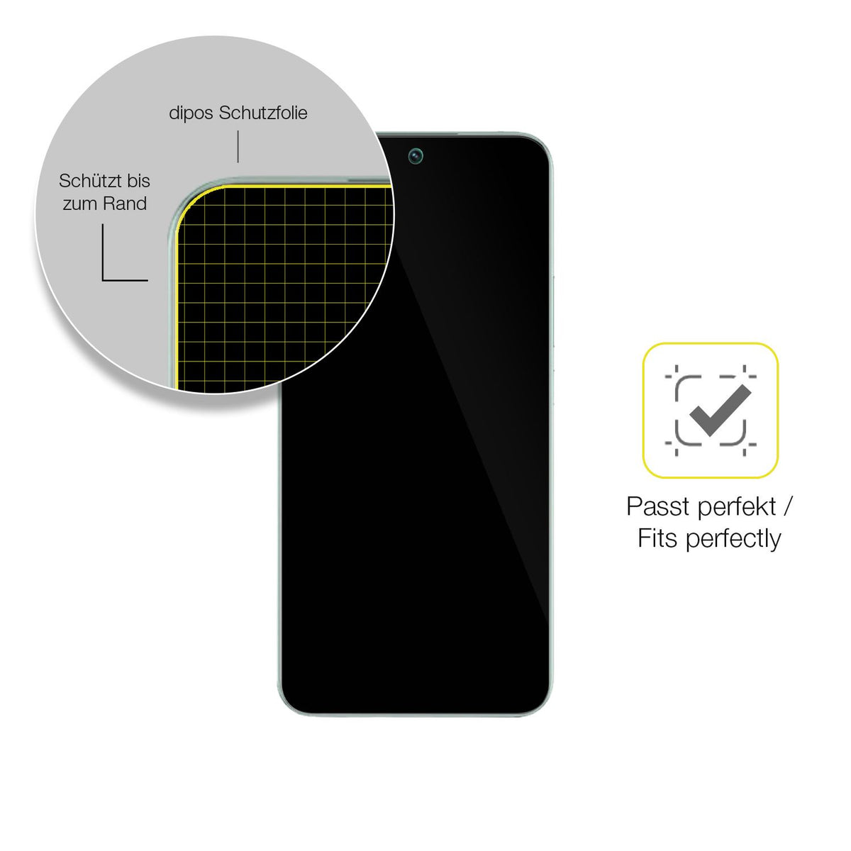2x 3D Full Cover Schutzfolie für Realme P3 5G