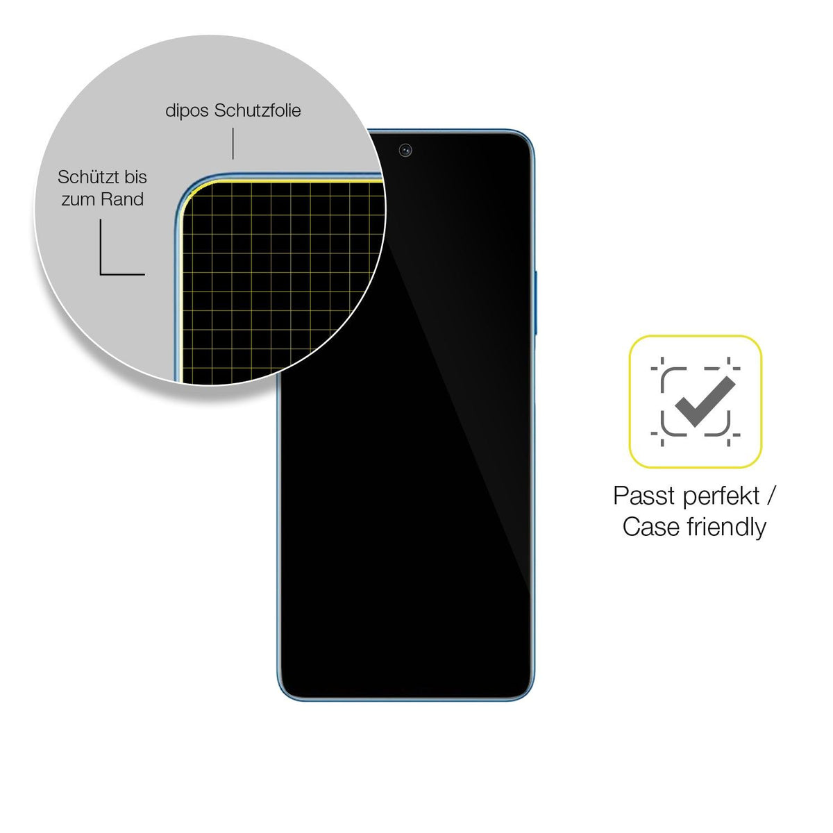 1x 3D Full Cover Schutzfolie für Honor Magic 4 Lite 5G