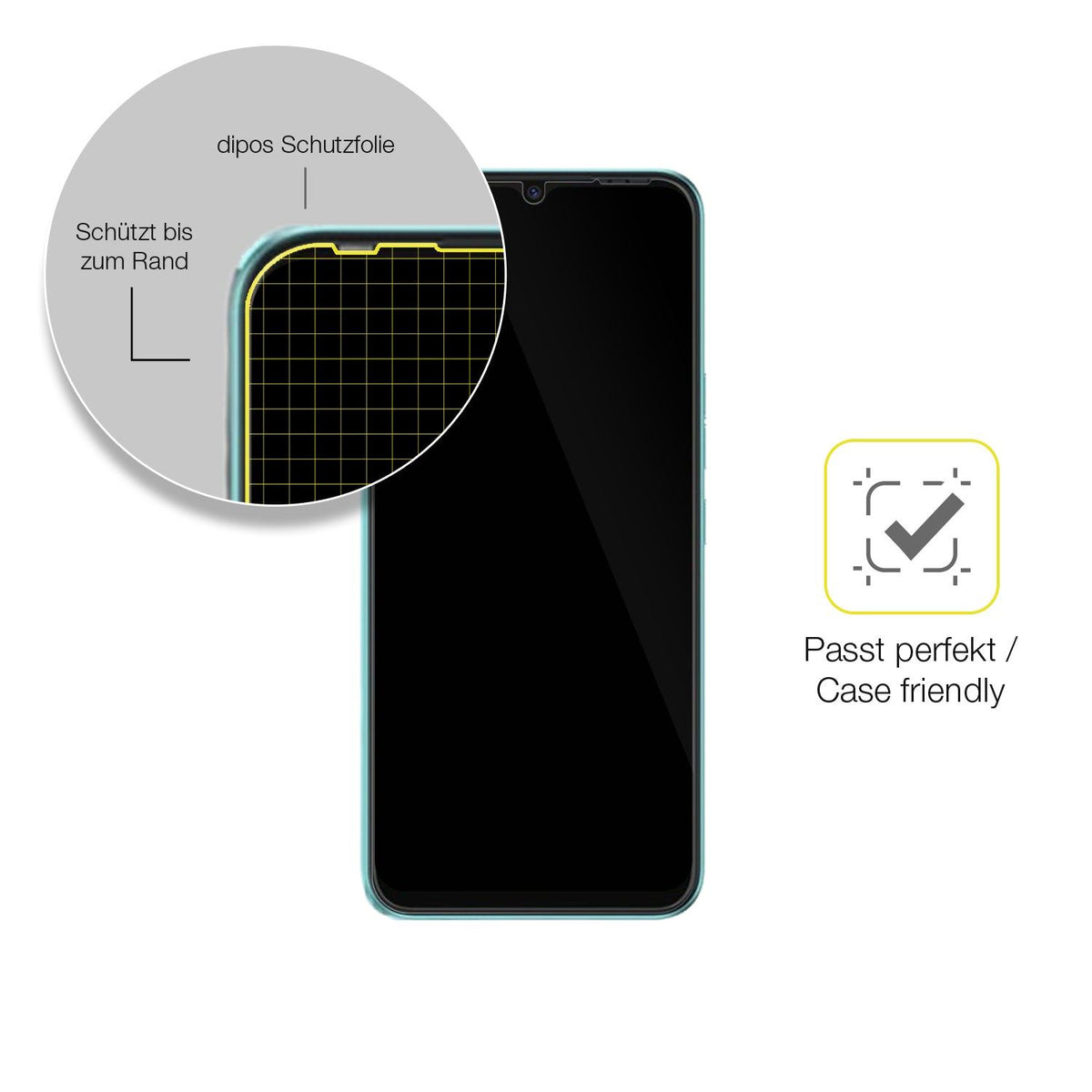 2x 3D Full Cover Schutzfolie für Tecno Spark Go 2022