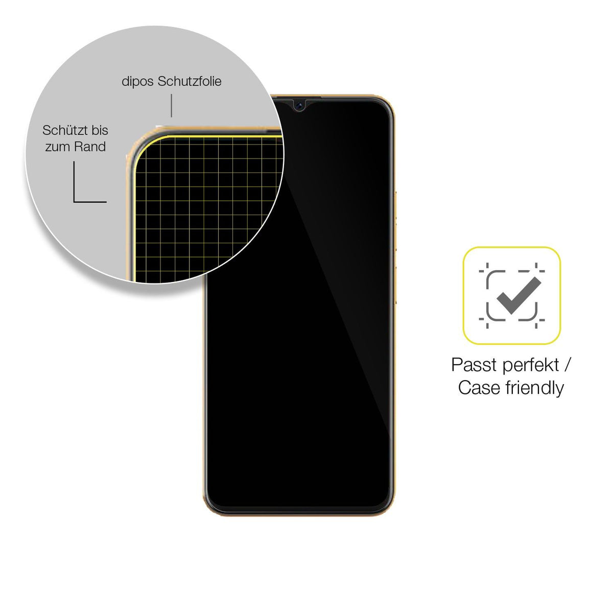 2x 3D Full Cover Schutzfolie für Coolpad Cool 20 Pro