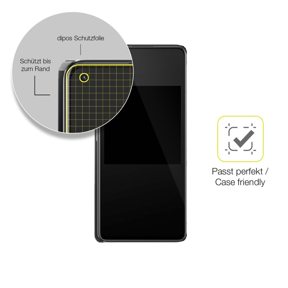 3x 3D Full Cover Schutzfolie für Oppo K10 Pro