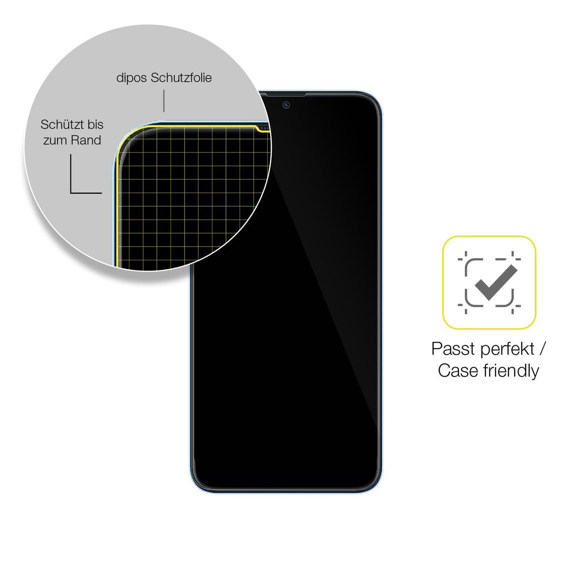 2x 3D Full Cover Schutzfolie für Coolpad Cool 12A