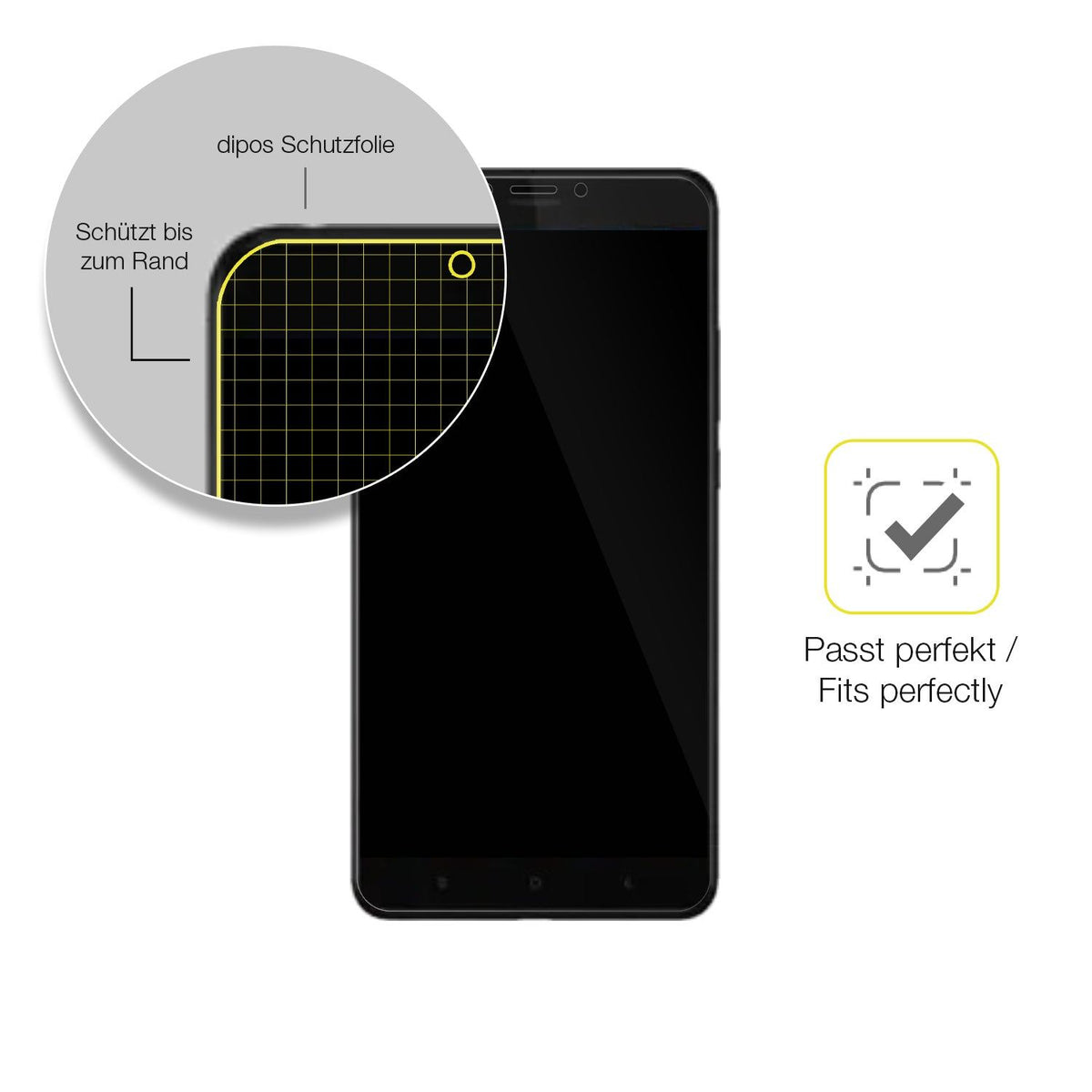 2x 3D Full Cover Schutzfolie für Xiaomi Mi Max 3
