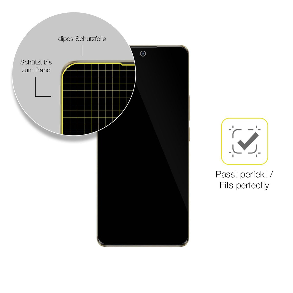 2x 3D Full Cover Schutzfolie für Realme 12 Pro Plus