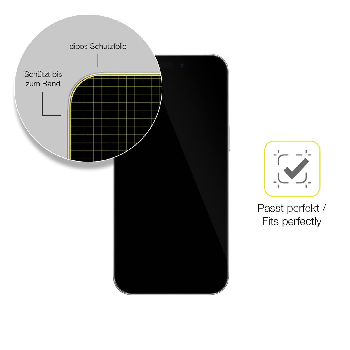 2x 3D Full Cover Schutzfolie für Apple iPhone 16 Plus
