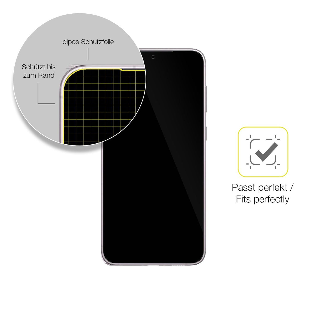 2x 3D Full Cover Schutzfolie für Samsung Galaxy S23 Plus