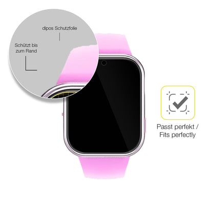 2x 3D Full Cover Schutzfolie für Igreeman Kinder Smartwatch