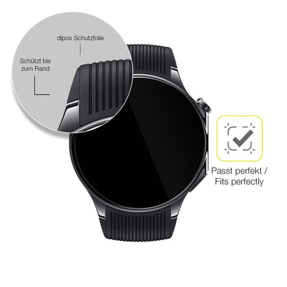 2x 3D Full Cover Schutzfolie für Oppo Watch X2