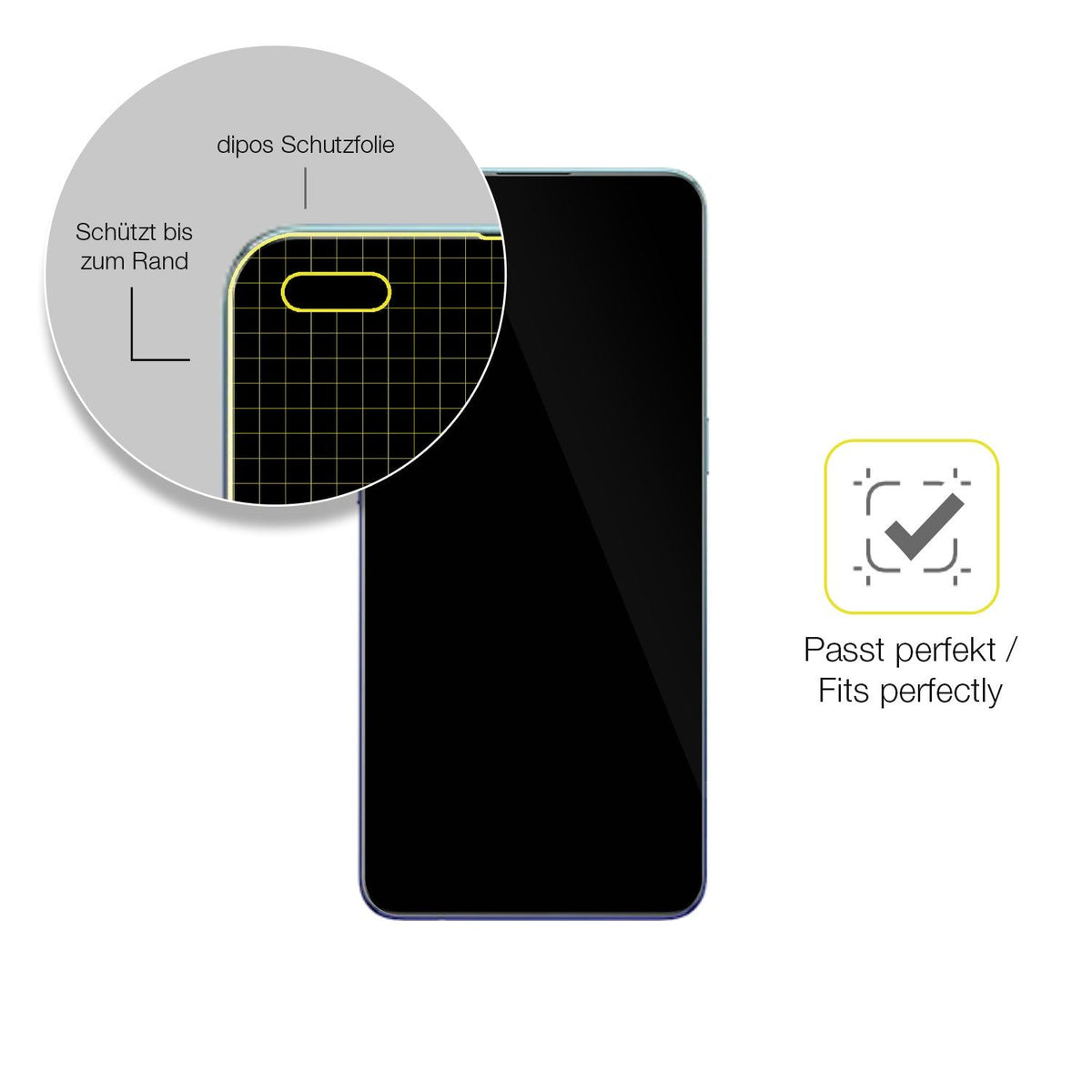 2x 3D Full Cover Schutzfolie für Oppo Reno3 Pro 4G