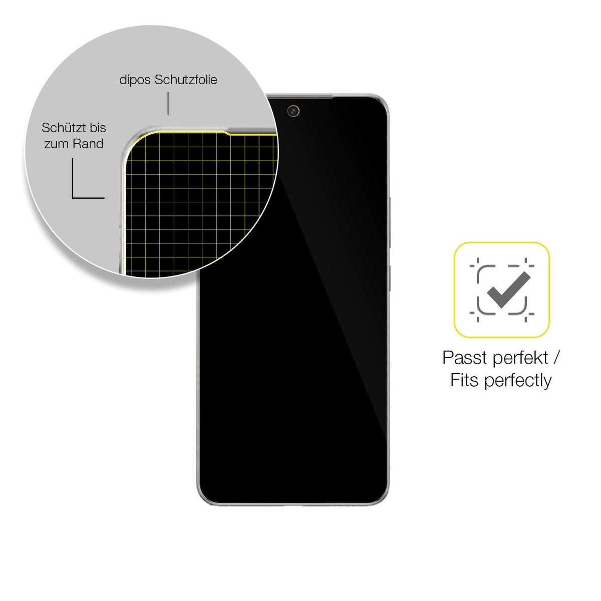 2x 3D Full Cover Schutzfolie für Vivo Y300 Pro Plus