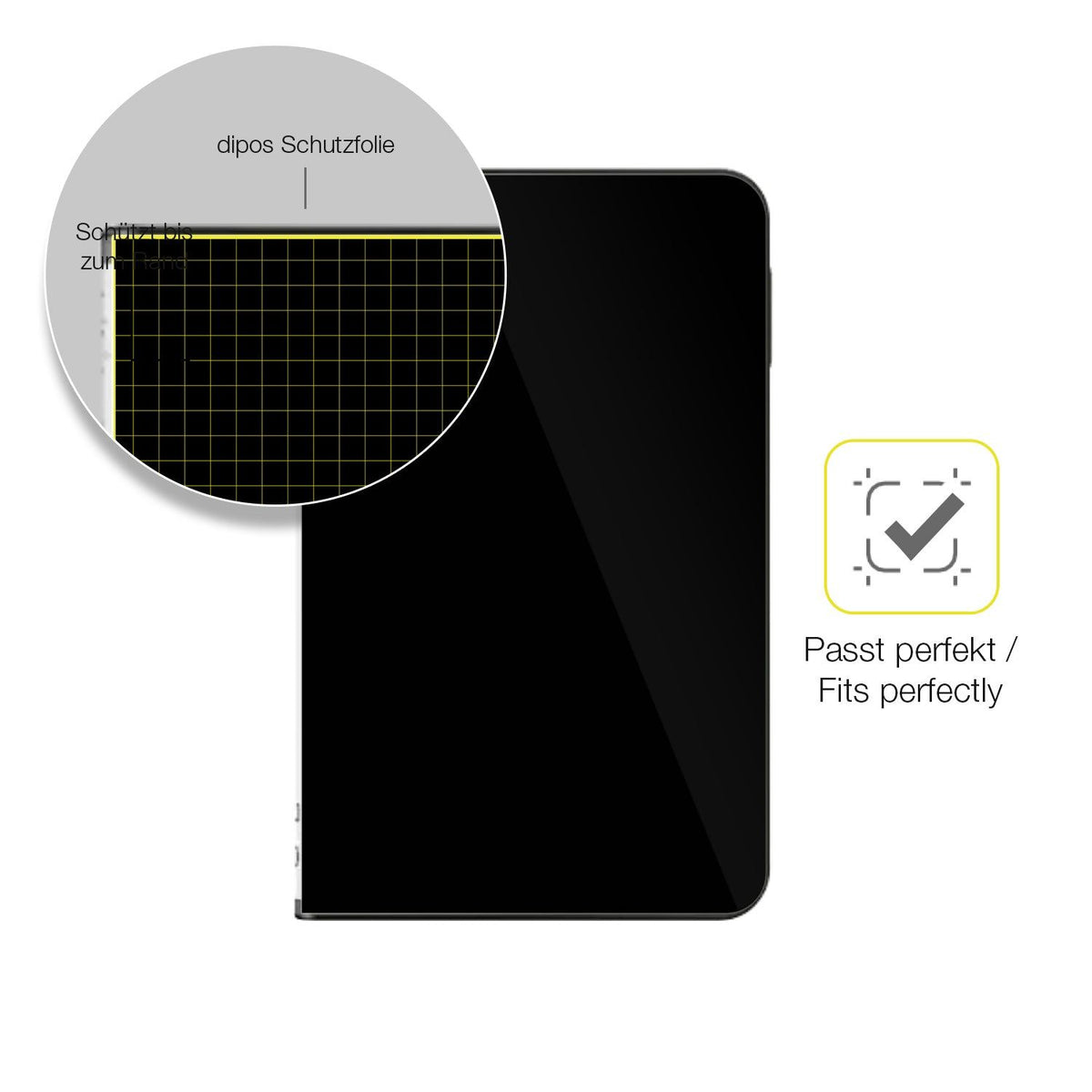2x 3D Full Cover Schutzfolie für Ledger Stax Crypto Wallet