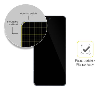 2x 3D Full Cover Schutzfolie für Vivo X60 Pro Plus