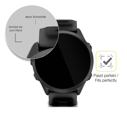 2x 3D Full Cover Schutzfolie für Garmin Forerunner 570 47mm