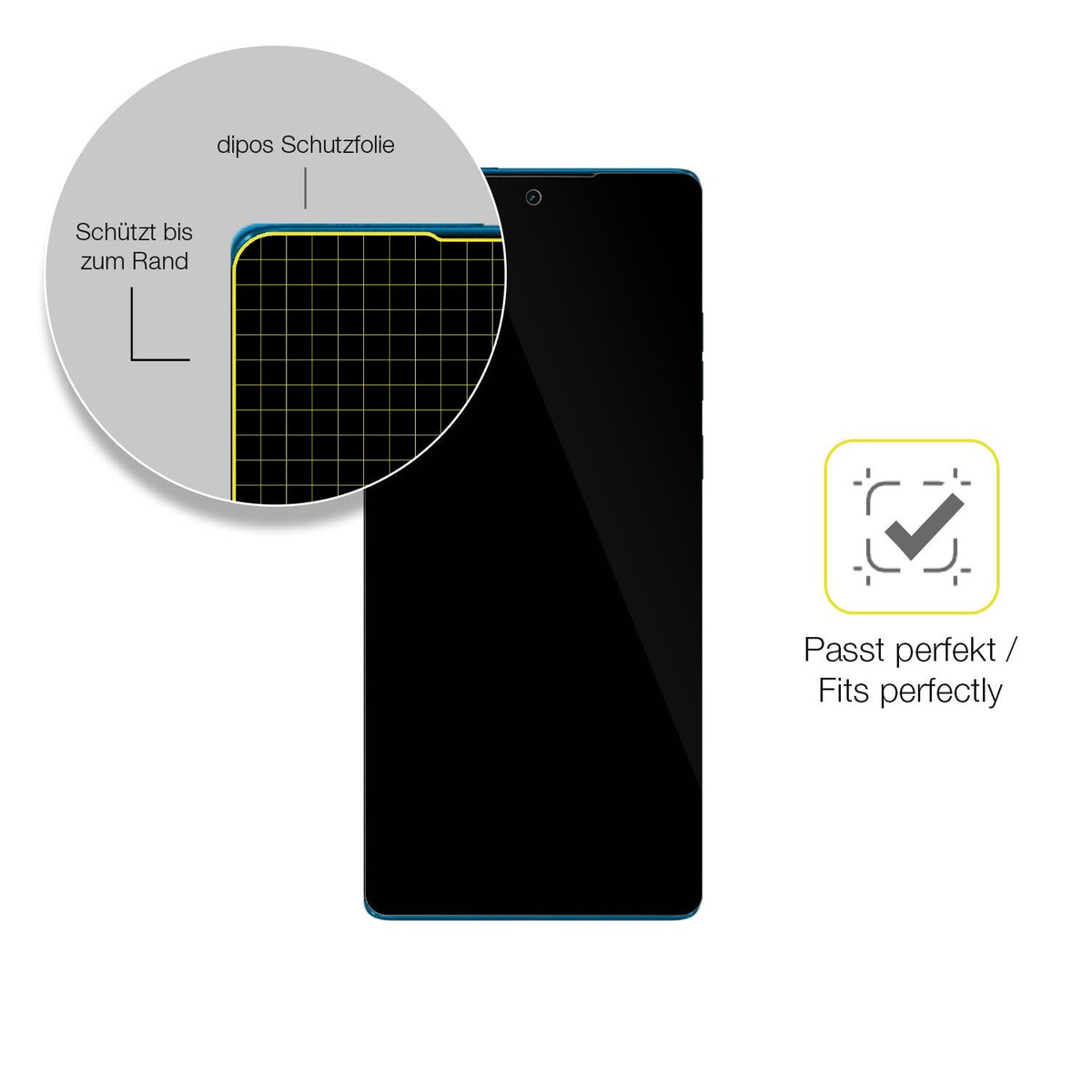 2x 3D Full Cover Schutzfolie für Motorola G96