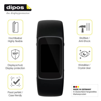 2x 3D Full Cover Schutzfolie für Fitbit Charge 6
